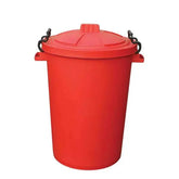 85L Clip Bin with Lid Red  Adomoo
